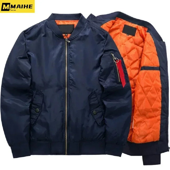 2025 New Jacket Mens Autumn and Winter Thickened Outdoor Baseball Suit Windproof Coat Men Casual Camping Lightweight Windbreaker