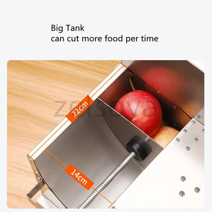 Commercial electric potato slicer Fruit Cutting machine automatic multi-functional vegetable cutter Lemon slicer