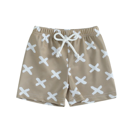 ma&baby 6M-4Y Infant Toddler Kid Baby Boy Swimsuit Animal Shell Coconut Tree Print Shorts Children Beachwear Bathing Suit