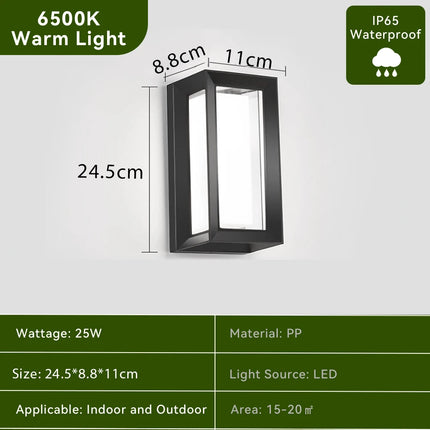 Waterproof LED Wall Light 110V 220V For Outdoor Pathway Stairway Porch Balcony Garden Wall Mount Indoor Exterior Wall Lamp
