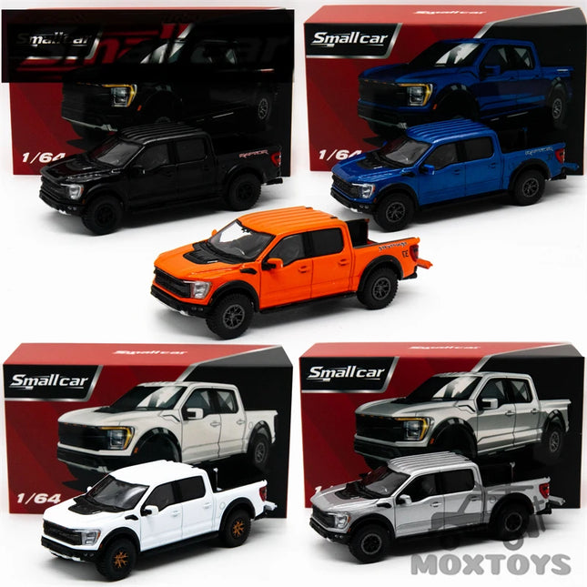 Smallcar 1:64 F150 SVT RAPTOR / Wrangler Black Blue White Silver Orange Diecast Model Car
