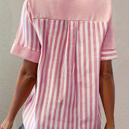 Women's Oversized Woven Shirt Long Sleeve Casual Button up Loose Fit Shirt for All Seasons