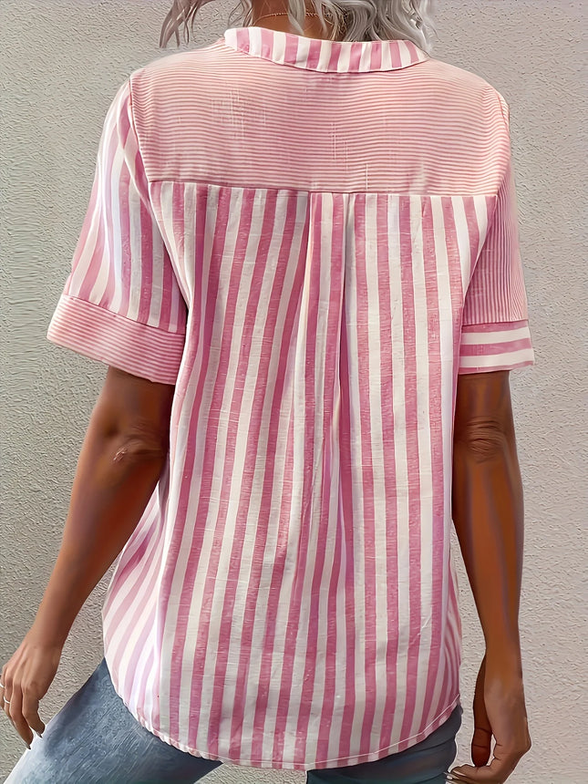 Women's Oversized Woven Shirt Long Sleeve Casual Button up Loose Fit Shirt for All Seasons