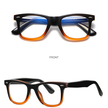 JMISUS Photochromic Optical Eyeglasses for Daily Life Women Men Square Frame Prescription Lenses Lightweight Comfortable Wear