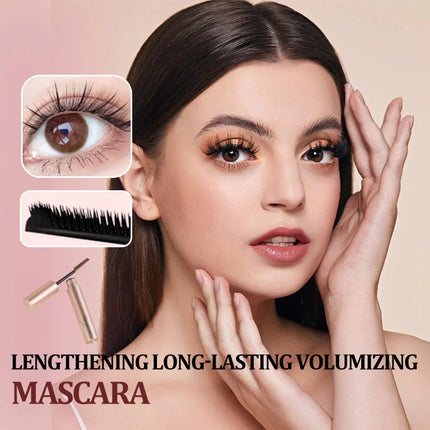 New Lengthening and Curling Mascara Naturally Curls Thick & Long Last Mascara Waterproof Non-smudging Eyelashes Black Mascara