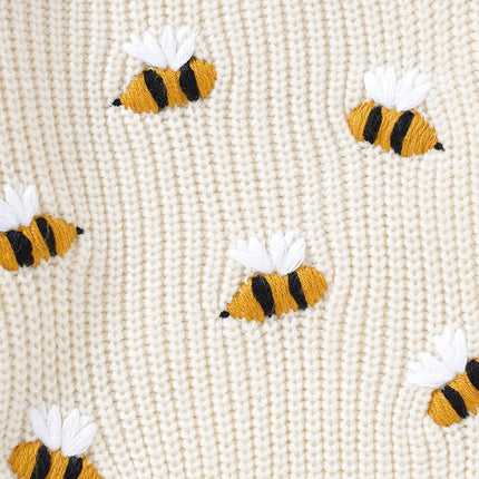 White Infant Baby Boy Girl Sweater Long Sleeve Knitted Toddler Casual Outwear Pullovers Tops 0-3T Spring Autumn Winter Costumes