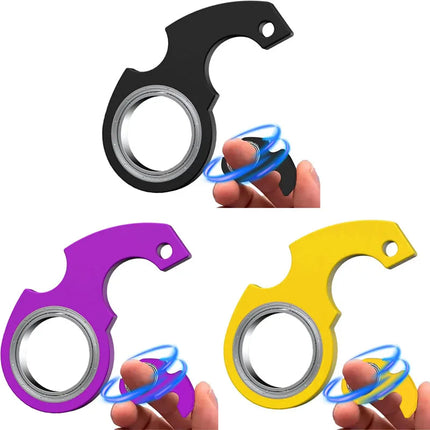 1/2/3/4Pcs Creative Keychain Fidget Spinner Stress Relief Toys For Anxiety Autism ADHD EDC Cool Stuff For Teens Adults Kids