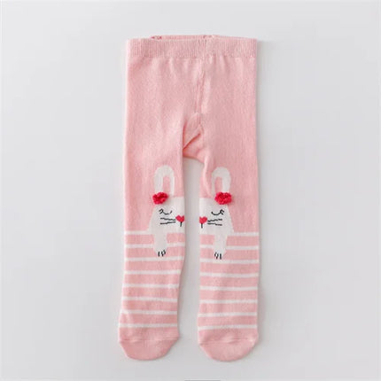 0-12M Newborn Baby Girls Tights Knitted Stockings for Girls Cotton Print Infant Tights For Girls Casual Toddler Pantyhose Spring