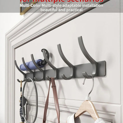 no drill Door Behind Hook Storage Wall Hanging Clothes Hanger Coat Hook Punch-free Hanger Bedroom Organizer Storage Kitchen Acce