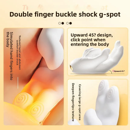 Heating Right Hand Finger Flapping Clitoral massager G Spot Stimulator Female Vagina Massager Adults Sex Toys For Woman
