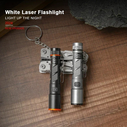Mini Portable LED Flashlight Built-in Battery Torch With Pen Clip Tail Magnet USB Rechargeable Outdoor Camping Fishing Lantern