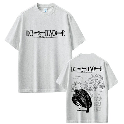 Anime Death Note T-shirt Yagami Light Graphic T Shirts Men Women Cartoon Manga Oversized T-shirts Men's 90s Vintage Streetwear