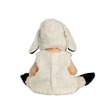 Halloween Baby Girls Lamb Furry Costume Toddler Fluffy Romper Halloween Toddler Costume Animal Themed Cosplay Party Costume