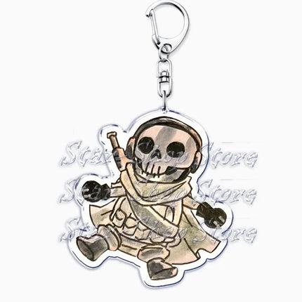 Hot Military Game Ghost Chibis Keychains for Accessories Cod Soldier Soap Simon Riley Keyring Jewelry Fans Friends Gaming Gifts