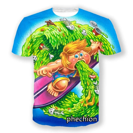 Cartoon Garbage Pail Kids Graphic T-shirts 3D Print Kid Anime Tees Fashion Men Women Short Sleeve O-Neck Tshirt Harajuku Y2k Top