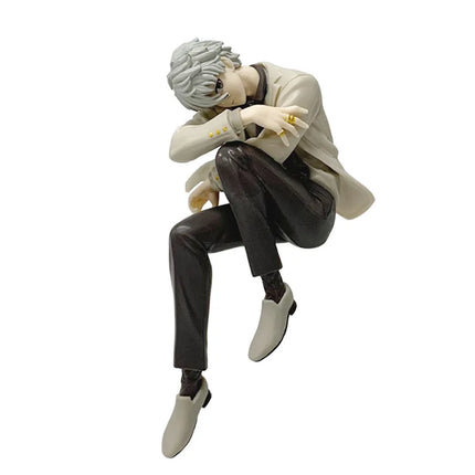 Blue Lock Anime Reo Mikage Seishiro Nagi Sitting Pose Noodle Stopper Figure Model Trendy Toy Decoration Collectible for Fans