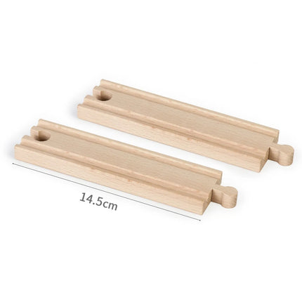 Wooden Track Accessories Beech Wood Railway Train Track Bridge Connector Toys Fit Thomas Wooden Train For Children Birthday Gift