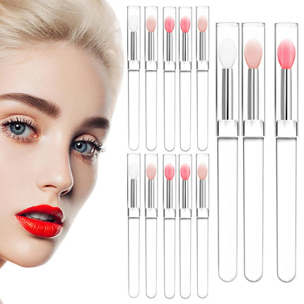 3/15PCS Reusable Lip Brush Silicone Lip Mask Applicator Transparent Lipstick Tool For Lip Gloss Eyeshadow Brushes Makeup Tools