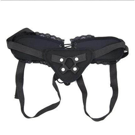 Lace Braided Wearable Strapon Penis for Lesbian G Spot Stimulator Lace Slacks Panties Strap on Dildos Pants Sex Toys for Women