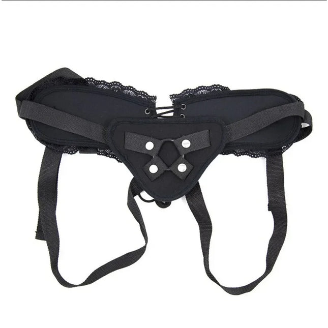 Lace Braided Wearable Strapon Penis for Lesbian G Spot Stimulator Lace Slacks Panties Strap on Dildos Pants Sex Toys for Women