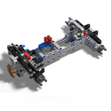 4WD RC Car Chassis Electric Set Building Block Motor Wheels RC Reciever Battery Box Functions Simulation Spray MOC Technical Toy
