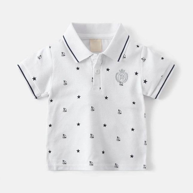 Kids Workout Top Boys Comfortable And Breathable Short Sleeved T Shirt Casual And Versatile Top 한국아동복 2026