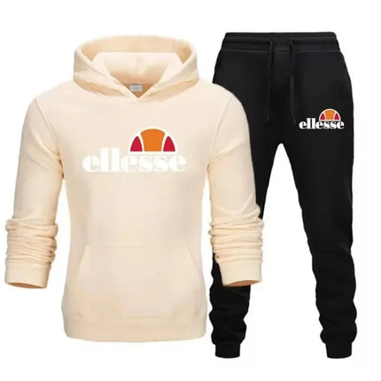 2026 model, men's autumn and winter sports and leisure suit, trendy brand American high street versatile print men's and women's