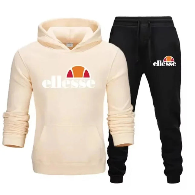 2026 model, men's autumn and winter sports and leisure suit, trendy brand American high street versatile print men's and women's