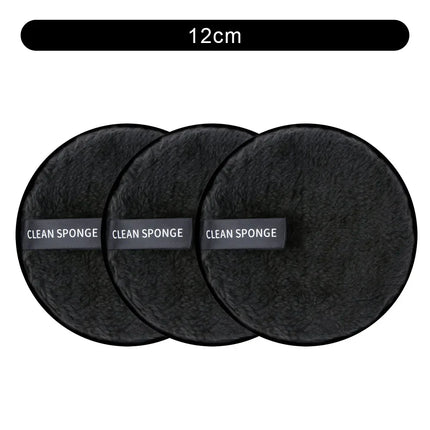 3Pcs Reusable Make Up Remover Pads Cotton Wipes Face Cleansing Sponge Cosmetics Microfiber Washable MakeUp Towel Skin Care Tools