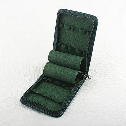 48 /24/10 Slots Fountain Pen Case, Canvas Pen Holder Display Pouch Bag Storage Large Capacity Waterproof
