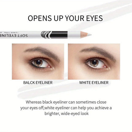 Eyeliner Pencil Eye Styling Pen Professional Portable Quick-dry Eye Liner Pen White for Female Make Up Beauty Cosmetics Tools