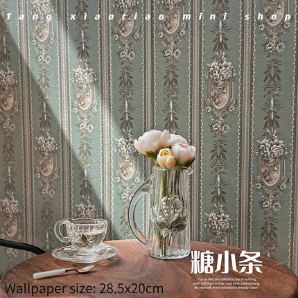 Doll House Wallpaper Background Board Sticker Photo Scenery Wallpaper Miniature Rement Doll Accessories Colorful Wallpaper