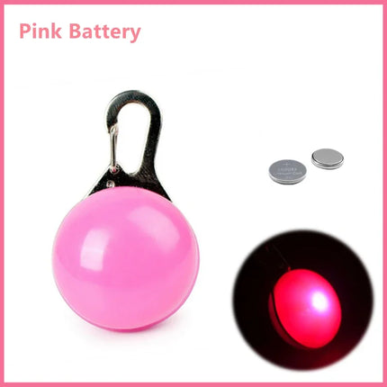 LED Glowing Pendant Flashlight Dog Cat Collar Pet Leads Glow Accessories Bright Necklace Luminous Collar Night Safety Decor