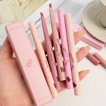 Milk Matte Smooth Lip Liner Pen Makeup Waterproof Lasting Contouring 3D Lips Lip Stick Pencil Nude Pink Lip Tint Lips Cosmetic