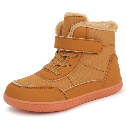 2024 Kids Wide Toe Barefoot Snow Boots | Boys/Girls Winter Minimalist Sneakers | Girls Boys Warm Boot Toddler Little Big Kids