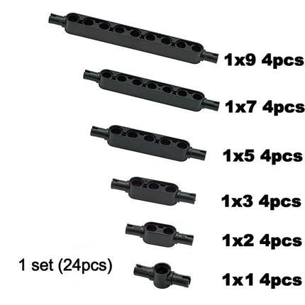 Compatible 32316 60483 Thick Hole Arm Beam Liftarm Set  Technical Creative Parts MOC Brick Car Truck Accessories Building Blocks
