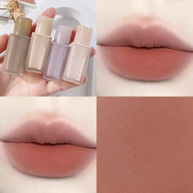 Matte Lip Glaze Nude Lipstick Matte Velvet Durable Gloss Velvet Liquid Lipstick Strong Makeup Red Waterproof Sexy