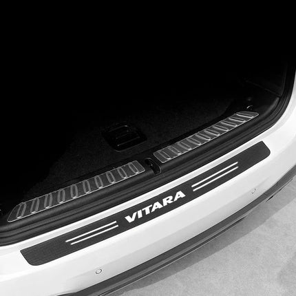 Carbon Fiber Car Sticker Car Door Trunk Protective Strip Anti Scratch Decal for Suzuki VITARA Logo Car Accessories