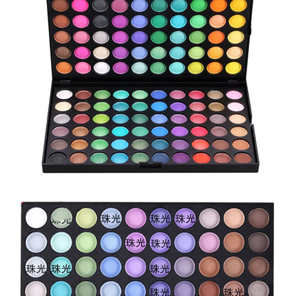 120 Color Eyeshadow Palette Glitter Matte Shimmer Finishes Eye shadow Palette Colorful High Pigment Eyes Makeup Palette for Part