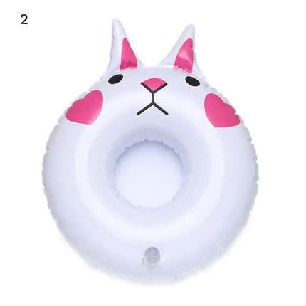 Inflatable Drink Holder Cup Coasters Swimming Pool Drink Float Bar Coasters Party Decoration Kids Float Toys For Beverage Bottle