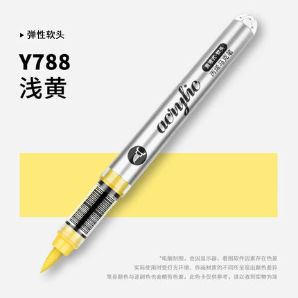 GRASP 120/1 Colors Acrylic Marker Pens Waterproof Pen Soft Brush Nib Student Art for Glass Stone Art School Supplies Stationery