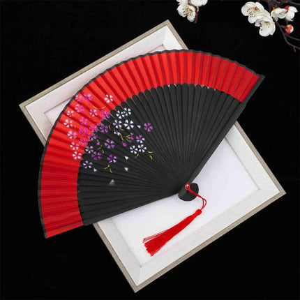 New Bamboo Folding Fan Chinese StyleFan Classical Carving Craft Fans Portable Summer Female Dance Hand Held Fan Gift Home Decor