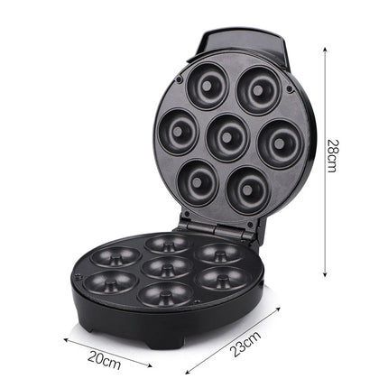 7 Holes Electric Donuts Maker Machine Mini 110V 220V Automatic 1000W Non-Stick DIY Doughnut Cake Baking Oven Pot for Kids Snacks