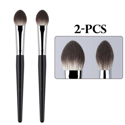 Peach Heart Blusher Brush Powder Blush Cream Liquid Blush Makeup Brushes Flat Small Precise Blush Brush Makeup Tools