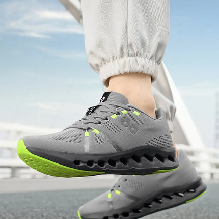 Men Casual Sports Running Shoes Marathon Air Cushion Breathable Lightweight Men Comfortable Athletic Nonskid Sneakers Outdoor