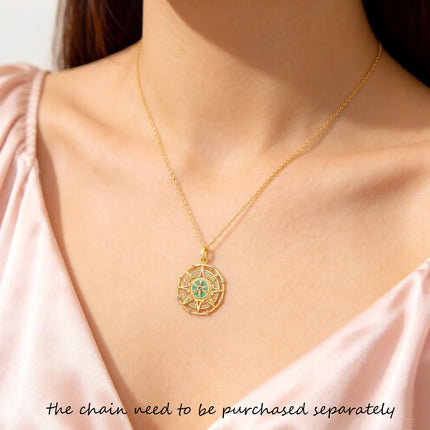 Pendant Magic Aztec Amulet Summer Brand New Golden Jewelry Ethnic Pure 925 Sterling Silver Powerful Gift For Women Men