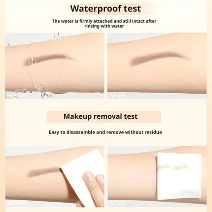 Ultra Fine Double Ended Eyebrow Pencil Waterproof Sweatproof Long Lasting Natural Hair Like Strokes Beginner Friendly with Brush
