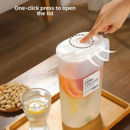 1PC 1800ml/2500ml Large Capacity Cold Water Pitcher Heat Resistant Beverage Jug Refrigerator Water Container For Home Summer Use