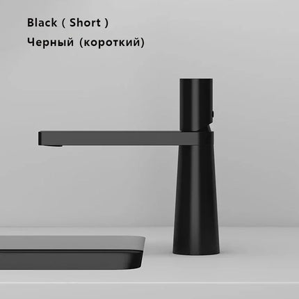Modern Basin Faucet Brass Bathroom Sink Faucet Hot and Cold Water Mixer Tap WC Deck Mount Washbasin Faucets Bathroom Accessories