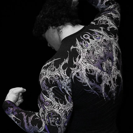 2026 New Dragon Awakening Pattern Gym Long Sleeve Top for Spring and Summer Running Swimming Weightlifting Fitness Clothes